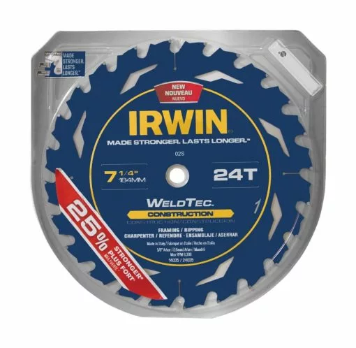IRWIN Circular Saw Blades Marathon with Weldtec 7-1/4-in 24-Tooth Carbide Circular Saw Blade 8 IRWIN Circular Saw Blades Marathon with Weldtec 7-1/4-in 24-Tooth Carbide Circular Saw Blade -IRWIN Sales Store 00633060