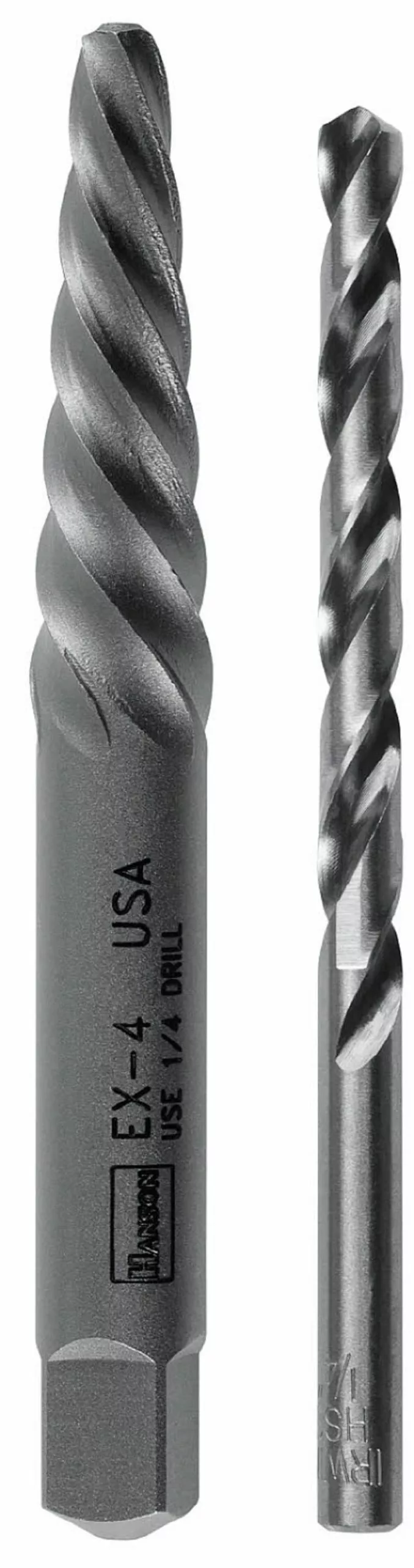IRWIN Screw Extractors & Sets Hanson Ex-4 Screw Extractor and 1/4 In Bit Combo 3 IRWIN Screw Extractors & Sets Hanson Ex-4 Screw Extractor and 1/4 In Bit Combo