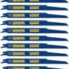 IRWIN Reciprocating Saw Blades 10-Pack Bi-Metal 9-in 6-TPI Wood/Nail Embedded Cutting Reciprocating Saw Blade 2 IRWIN Reciprocating Saw Blades 10-Pack Bi-Metal 9-in 6-TPI Wood/Nail Embedded Cutting Reciprocating Saw Blade -IRWIN Sales Store 04044230