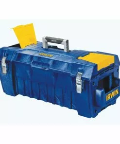 IRWIN Sales Store 27 IRWIN Portable Tool Boxes 29-in Blue Resin Lockable Tool Box