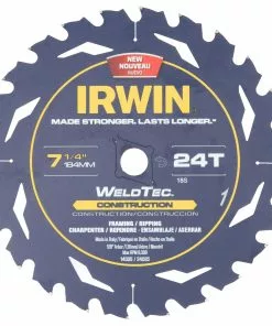 IRWIN Circular Saw Blades Marathon with Weldtec 7-1/4-in 24-Tooth Carbide Circular Saw Blade -IRWIN Sales Store 07784442