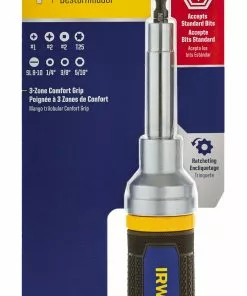 IRWIN Screwdrivers 8-Piece Plastic Handle Magnetic Ratcheting Set Multi-bit Screwdriver Set -IRWIN Sales Store 08170875 scaled