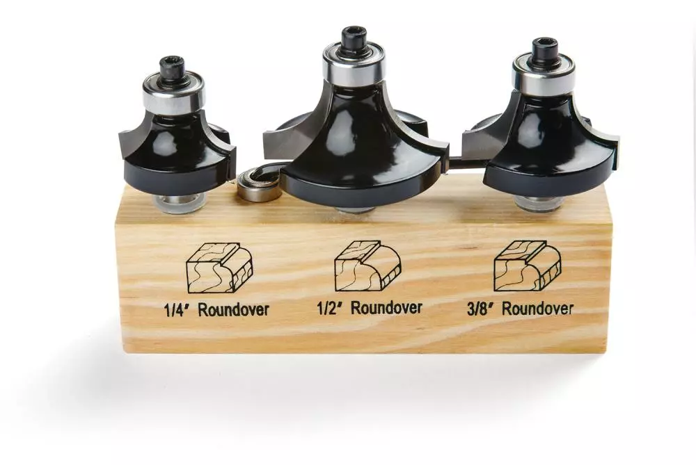 IRWIN Router Bit Sets 3-Piece Carbide-Tipped Router Bit Set 3 IRWIN Router Bit Sets 3-Piece Carbide-Tipped Router Bit Set