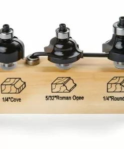 IRWIN Router Bit Sets 3-Piece Carbide-Tipped Router Bit Set