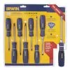 IRWIN Screwdrivers 8-Piece Plastic Handle Set Screwdriver Set