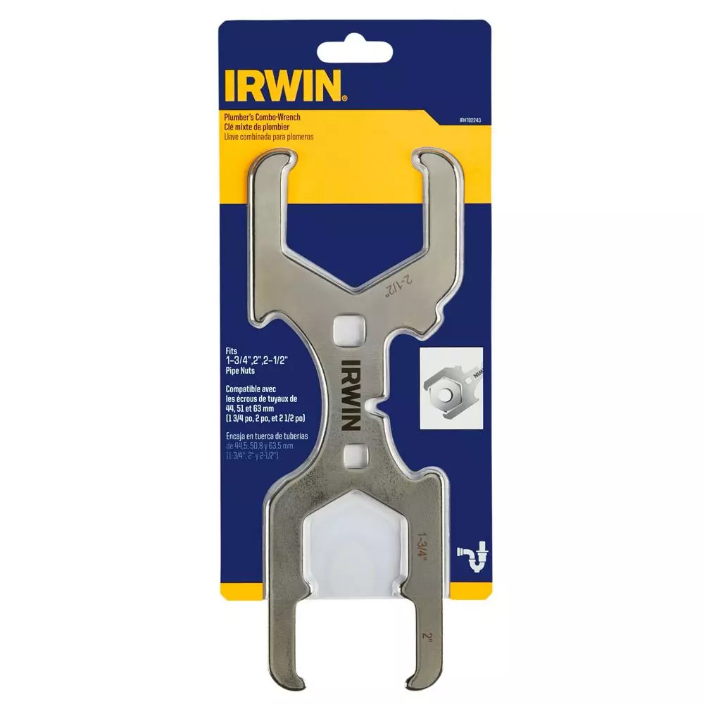 IRWIN Plumbing Wrenches & Specialty Tools 1-3/4-in, 2-in and 2-1/2-in Hex Combo Wrench 4 IRWIN Plumbing Wrenches & Specialty Tools 1-3/4-in, 2-in and 2-1/2-in Hex Combo Wrench - Image 2