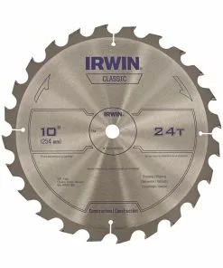IRWIN Circular Saw Blades Classic 10-in 24-Tooth Carbide Miter/Table Saw Blade