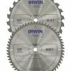 IRWIN Circular Saw Blades Classic 2-Pack 10-in Set Carbide Circular Saw Blade Set