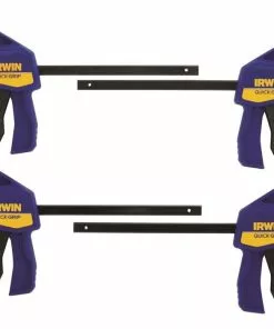 IRWIN Clamps QUICK-GRIP 4-Pack 6-in Medium-Duty One Handed Bar Clamp