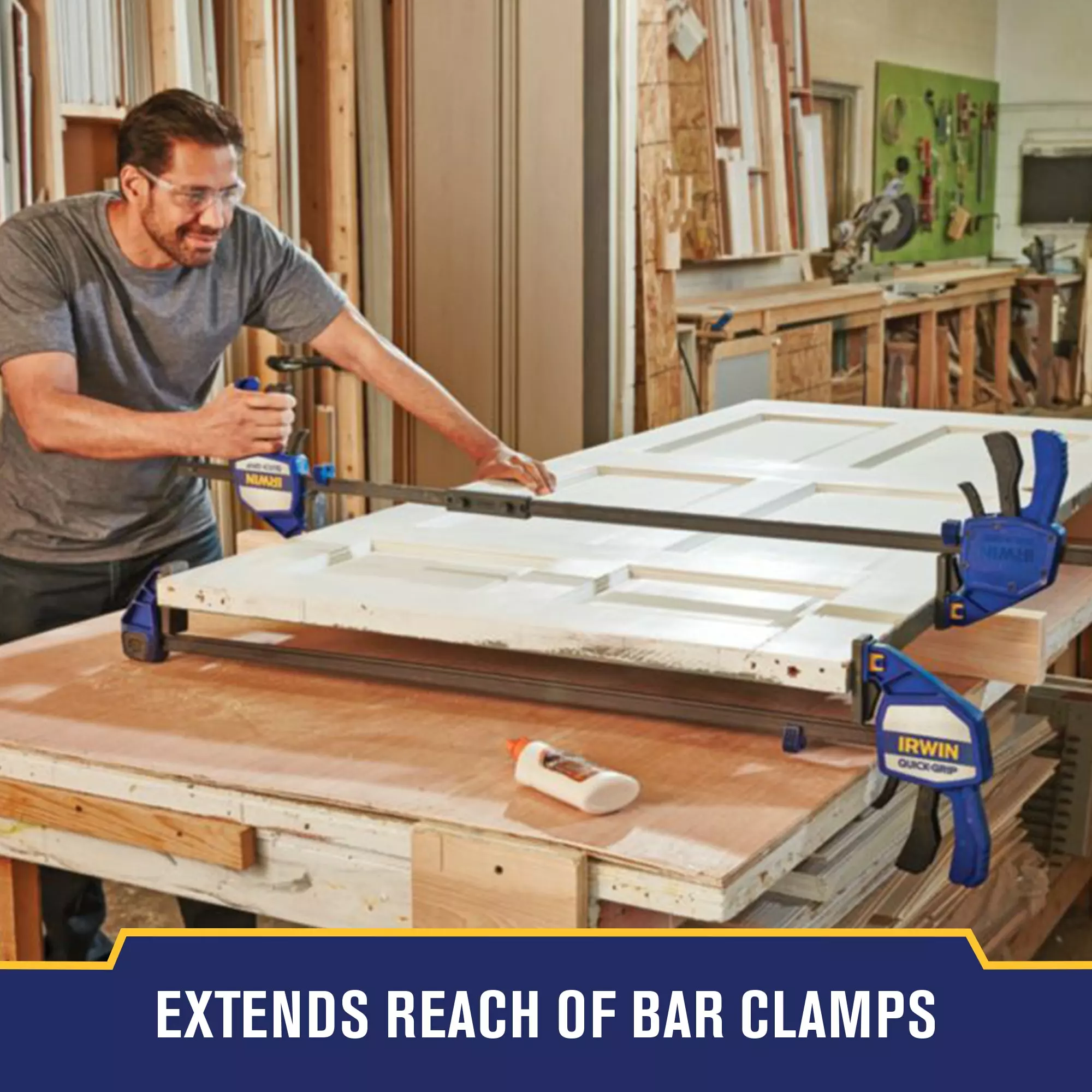 IRWIN Clamp Attachments QUICK-GRIP Heavy-Duty Clamp Coupler 4 IRWIN Clamp Attachments QUICK-GRIP Heavy-Duty Clamp Coupler - Image 3