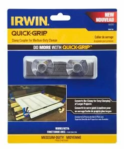 IRWIN Clamp Attachments QUICK-GRIP Medium-Duty Clamp Coupler 12 IRWIN Clamp Attachments QUICK-GRIP Medium-Duty Clamp Coupler -IRWIN Sales Store 10391690