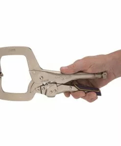 IRWIN VISE-GRIP Reduced Hand Span Fast Release 11-in Welding C-clamp Locking Pliers Swivel Tips -IRWIN Sales Store 10467699