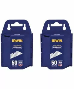 IRWIN Replacement Utility Blades Carbon Steel 3/4-in Utility Razor Blade(100-Pack)