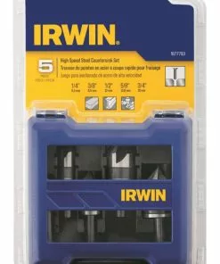 IRWIN Twist Drill Bits 5-Piece Assorted x Set Black Oxide Coated Hss Twist Drill Bit Set -IRWIN Sales Store 14643338