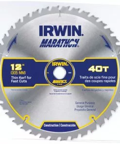 IRWIN Circular Saw Blades Marathon 12-in 40-Tooth Carbide Miter/Table Saw Blade