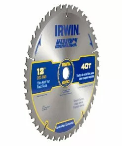 IRWIN Circular Saw Blades Marathon 12-in 40-Tooth Carbide Miter/Table Saw Blade -IRWIN Sales Store 16276850