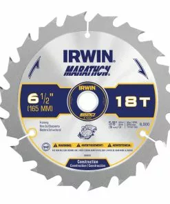 IRWIN Circular Saw Blades Marathon 6-1/2-in 18-Tooth Carbide Circular Saw Blade