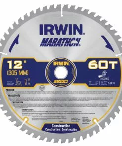 IRWIN Circular Saw Blades Marathon 12-in 60-Tooth Carbide Miter/Table Saw Blade