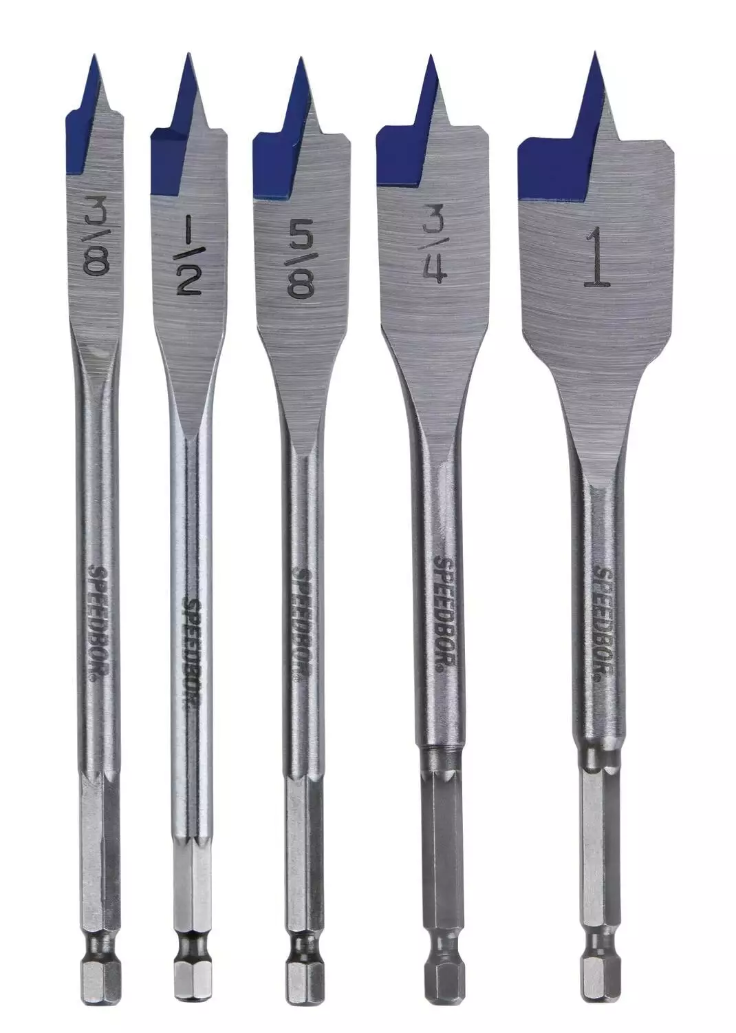 IRWIN Woodboring Drill Bits 5-Piece Assorted Woodboring Spade Drill Bit Set 3 IRWIN Woodboring Drill Bits 5-Piece Assorted Woodboring Spade Drill Bit Set