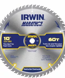 IRWIN Circular Saw Blades Marathon 10-in 60-Tooth Carbide Miter/Table Saw Blade