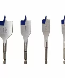 IRWIN Woodboring Drill Bits 4-Piece 1/4-in Woodboring Spade Drill Bit Set