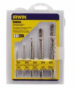 IRWIN Screw Extractors & Sets Spiral Ext and Drill Bit 10 piece Set