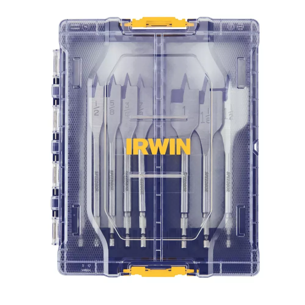 IRWIN Woodboring Drill Bits 8-Piece Assorted Woodboring Spade Drill Bit Set 3 IRWIN Woodboring Drill Bits 8-Piece Assorted Woodboring Spade Drill Bit Set