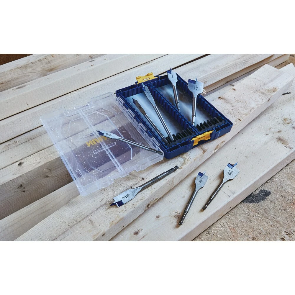 IRWIN Woodboring Drill Bits 8-Piece Assorted Woodboring Spade Drill Bit Set 12 IRWIN Woodboring Drill Bits 8-Piece Assorted Woodboring Spade Drill Bit Set - Image 10