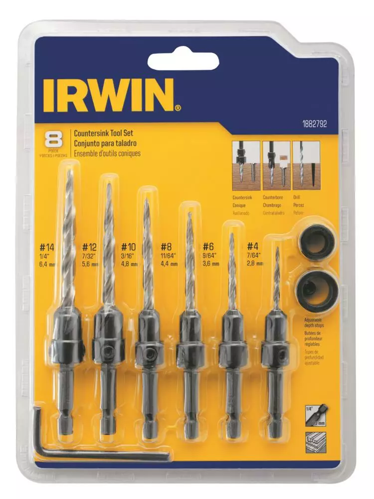 IRWIN Twist Drill Bits 8-Piece Assorted x Set High-speed Steel Twist Drill Bit Set 4 IRWIN Twist Drill Bits 8-Piece Assorted x Set High-speed Steel Twist Drill Bit Set - Image 2