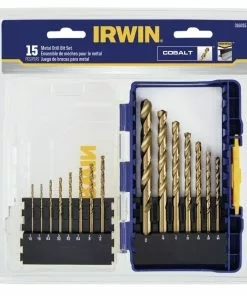 IRWIN Twist Drill Bits 15-Piece Assorted x Set Cobalt Twist Drill Bit Set -IRWIN Sales Store 18258743