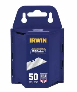 IRWIN Replacement Utility Blades Carbon Steel 3/4-in Utility Razor Blade(50-Pack)