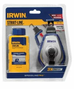 IRWIN Chalk Reels STRAIT-LINE SPEEDLINE PRO 100-ft Chalk Reel 9 IRWIN Chalk Reels STRAIT-LINE SPEEDLINE PRO 100-ft Chalk Reel -IRWIN Sales Store 18258769