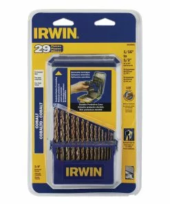 IRWIN Twist Drill Bits 29-Piece Assorted x Set Cobalt Twist Drill Bit Set -IRWIN Sales Store 18258813