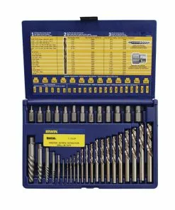 IRWIN Screw Extractors & Sets Extractor and DRL Bit 35PC Set -IRWIN Sales Store 18259734