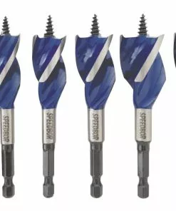 IRWIN Woodboring Drill Bits Speedbor Max 6-Piece Assorted Woodboring Self-feed Drill Bit Set
