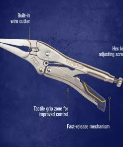 IRWIN VISE-GRIP Fast Release 9-in Long Nose Locking Pliers with Wire Cutter -IRWIN Sales Store 18313243