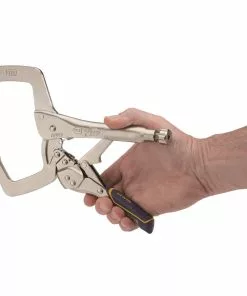 IRWIN VISE-GRIP Reduced Hand Span Fast Release 11-in Welding C-clamp Locking Pliers -IRWIN Sales Store 18313670
