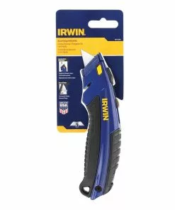 IRWIN Utility Knives 3/4-in 3-Blade Retractable Utility Knife with On Tool Blade Storage -IRWIN Sales Store 18314816