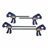 IRWIN Clamps QUICK-GRIP 4-Pack Assorted Mini One Handed Bar Clamp