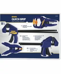IRWIN Clamps QUICK-GRIP 8-Pack Assorted Assorted Clamp Set Clamp -IRWIN Sales Store 40988480