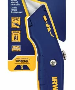 IRWIN Utility Knives 3/4-in 1-Blade Retractable Utility Knife with On Tool Blade Storage -IRWIN Sales Store 43491779